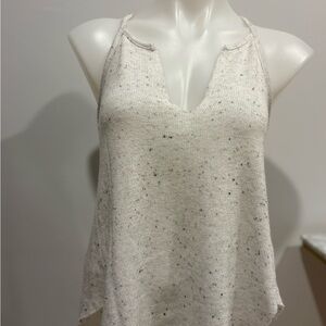 Urban Outfitters Speckled Cream Knit Tank Top